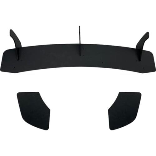 Rear Bumper Diffuser Canard Fins Splitter Matte Black For VW Scirocco R 2015-2016 Car Exterior Back Bracket Spoiler Tail Lip