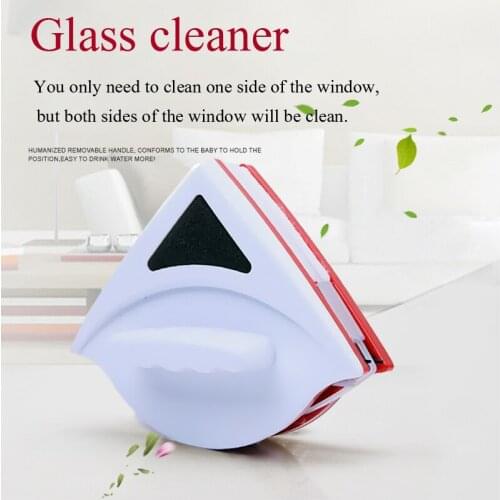 Double side Powerful Household Window Cleaner Tool Magnetic Crevice Brush For Washing Windows Bathroom Glass Surface Cleaning