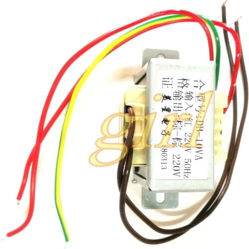 Isolation transformer 10W DB-10VA 220V to 220V 1:1 secure isolation anti-jamming filter