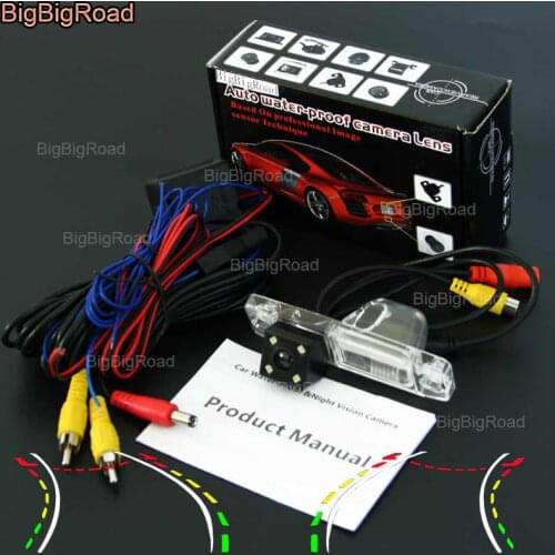 BigBigRoad Car Intelligent Track Rear View Backup Camera For Hyundai Sonata Mistra 2013--2016 / Sonata YF / i45 2011-2014