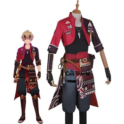 Genshin Impact Thoma Outfit Games Cosplay Costumes