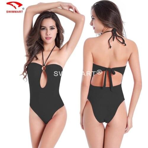 SWIMMART 1 Piece Swimsuit 2017 Sexy Swimwear Women Bathing Suit Swim Summer Beach Wear Bandage Swimsuit M to XXXL