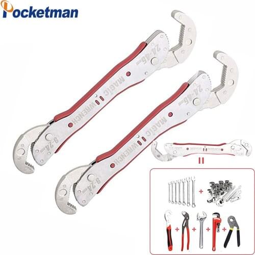 Multi-function Wrench Tool 9-45mm Magic Spanner Tools Set Adjustable Handy Wrench Pipe Tool Easy Using z20