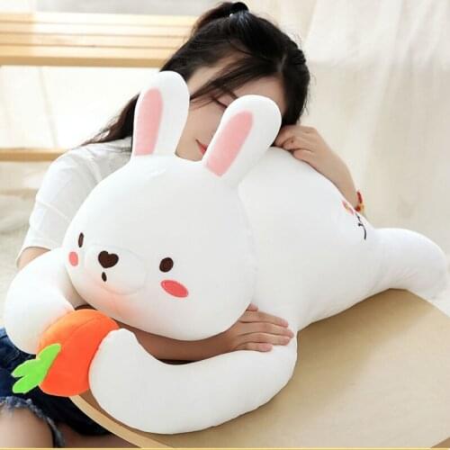 95 cm Soft Rabbit Plush Toy Stuffed Adorable Bunny Cute Rabbit Decent Placating Bed Doll Birthday Gift for Kids