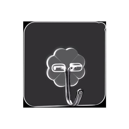 2/5/10Pcs Home Kitchen Wall Rack Strong Adhesive Wall Hook Adhesive Hook is Strong And Transparent Punch-Free Universal Hook