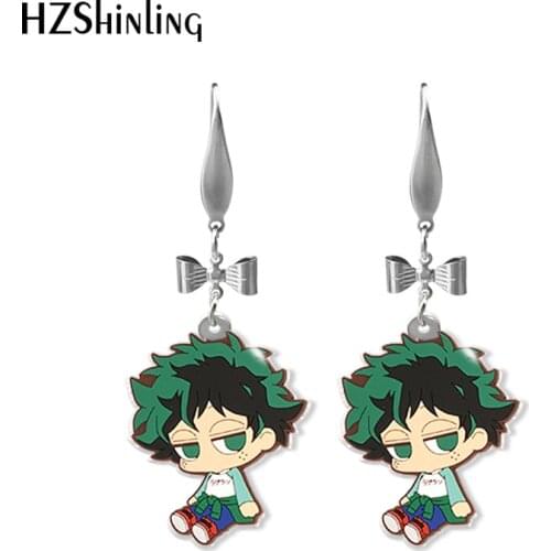 2020 New My Hero Academia Anime Handmade Acrylic Epoxy Resin Fish Hook Dangle Earrings