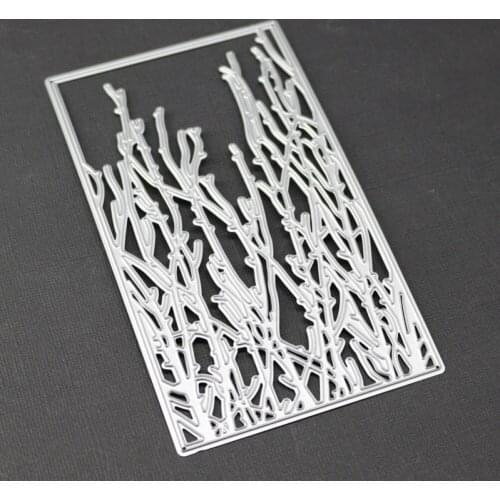 Rectangle Frame Coral Branches Stencil Metal Cutting Dies For Scrapbooking Practice Hands-on DIY Album Card Handmade Tools