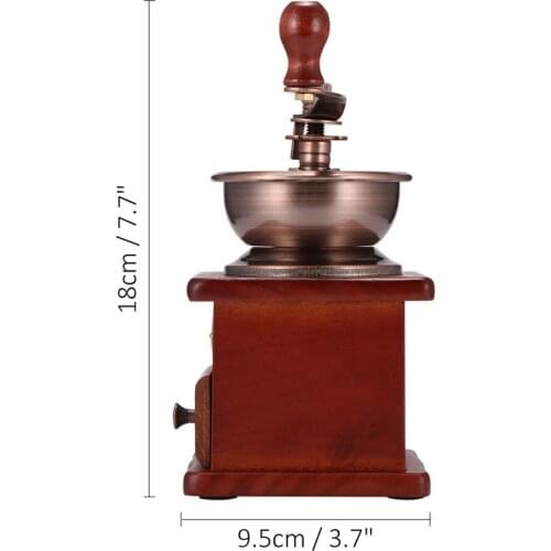 Manual Coffee Bean Grinder Coffee Grinder Roller With Cleaning Brush