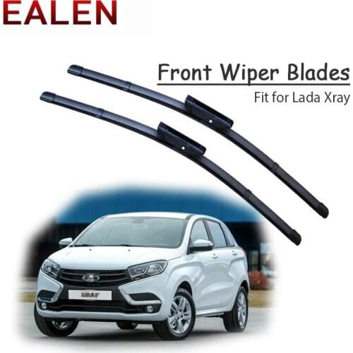 EALEN For Lada Xray 2017 2016 2015 Windscreen Wiper Original replace Accessories 1Set Rubber Car Front Wiper Blade Kit