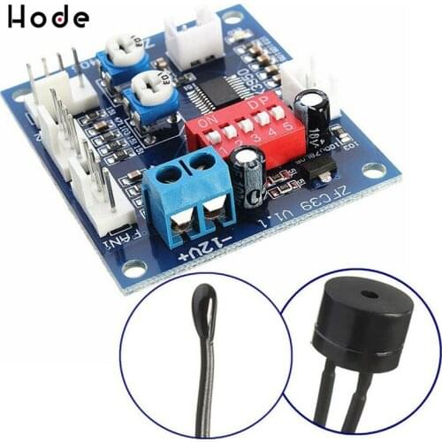DC 12V PWM PC CPU Fan Temperature Control Speed Controller Module High-Temp Alarm Speed Controleed Control Датчики температуры