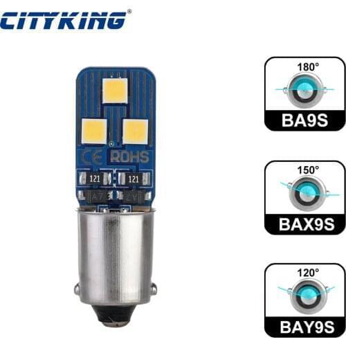 Car Led H21W BAY9S BA9S T4W BAX9S H6W 3030 6SMD LED Auto Backup Reverse Light Turn Corner Bulb Side Lamp White 12VDC Car Styling