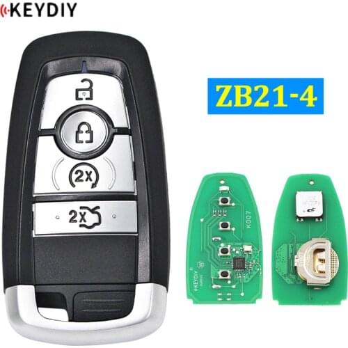 KEYDIY ZB21-4 Universal 4 Buttons Smart Key for KD-X2 Car Key Remote Replacement Fit for More than 2000 Models