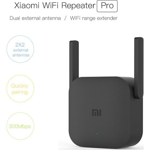 Xiaomi 300M Amplifier Pro WiFi Repeater Network Expander Power Extender Roteador 2 Antenna for Mi Router Wi-Fi Amplificador APP