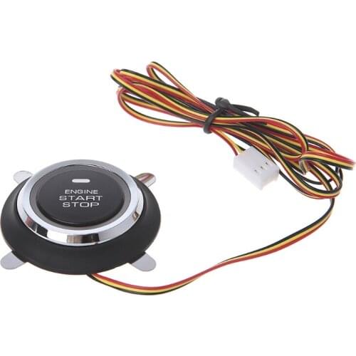X7AE Engine Push Start Button For PKE Smart Key Push Button Start Motorcycle Alarm
