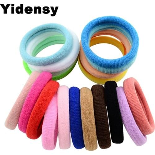 Yidensy 20pcs Ramdomly Colorful Hair Accessories For Children Kids Girls Women Elastic Hairband Updo Ponytail Holder Jewelry