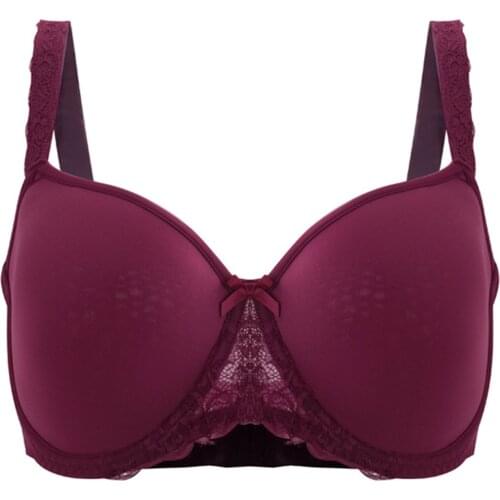 Womens Solid Color Sexy Lace Stitching Glossy Plus Size Underwear Solid Color Underwear For Women Push Up Sexy Bra Underwear Se