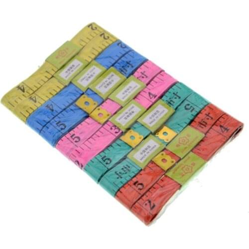 1/3/5/10pcs 1.5M Random Color Body Measuring Ruler Sewing Tailor Tape Measure Sewing Soft Ruler Meter Sewing Measuring Tape