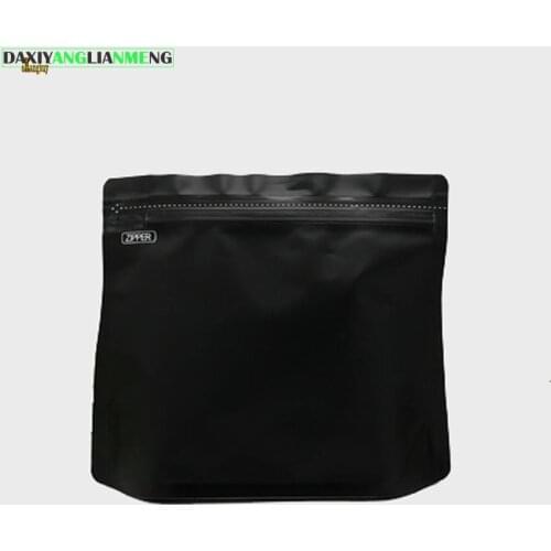 10pcs/lot 1-1/2pound Size: 22.5x17.5/21.5cm NEW aluminum foil sealing bag Coffee Beans zipper packaging bag Oneway exhaust valve