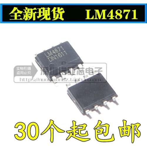 10PCS LM4871MX SOP8 LM4871 SOP 4871 SOP-8 3W Audio Power Amplifier with Shutdown Mode new and original