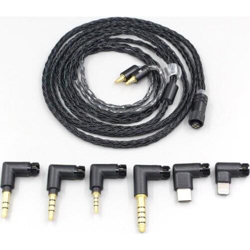 16 Core Black OCC Awesome All In 1 Plug Earphone Cable For Sennheiser IE40 Pro IE40pro LN006961