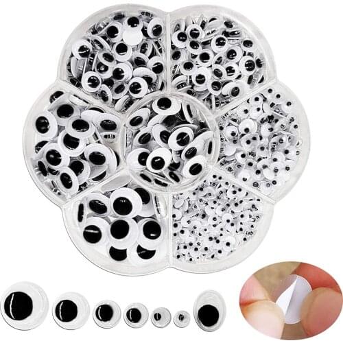 500pcs Self-adhesive Googly Wiggle Eyes For Diy Scrapbooking Crafts Projects Diy Dolls Accessories Eyes Handmade Toys P5