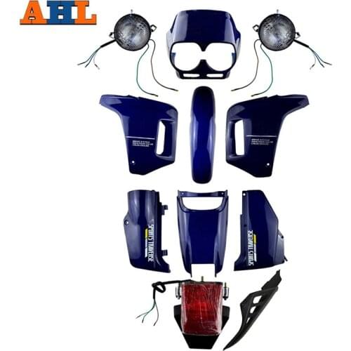AHL Blue / Black ABS Plastic Fairing Cowl Bodywork Kit Set For Honda NX250 AX-1 AX1 NX 250 Sports Traverse