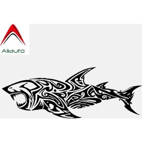 Aliauto Creative Car Sticker Fish Tribal Tattoo Shark Decor Art Vinyl Accessories PVC Decal for Passat B6 Lada Vesta,16cm*7cm