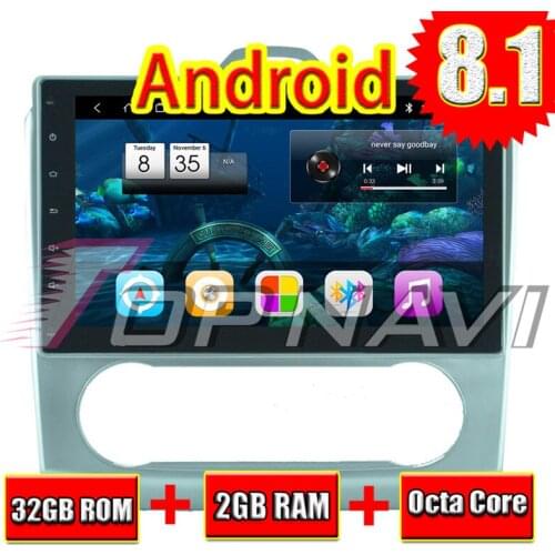 Auto Player 10.1'' Android 8.1 for Ford Focus 2008 2009 2010 2011 Auto Manual Topnavi Car PC with Amplifier Audio GPS Navigation