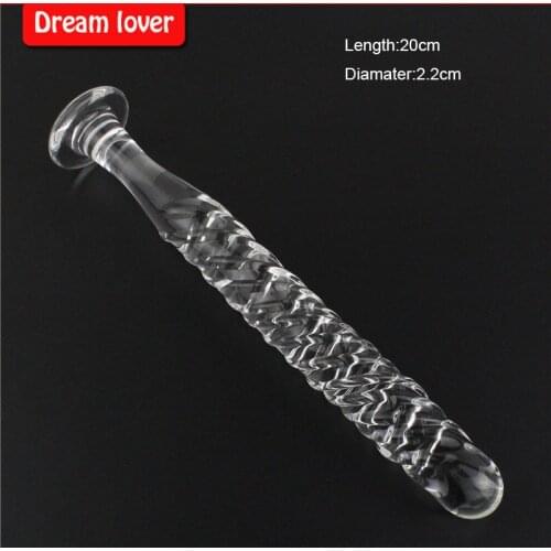 Free Shipping Pyrex Crystal Dildo, Glass Dildos, Crystal Penis, Anal Toys for Man and Women, Adult Crystal Sex Products