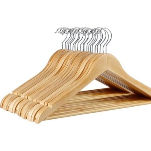 Wooden Clothes Hanger Coat Stand For Dry And Wet Dual Cloth Purpose Rack Non Slip Storage Supplies LX4402