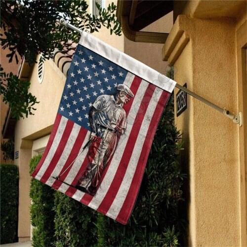 Golf Lover Flag 3D Full Printing Garden Flags Hanging House Flag Garden Flag Decoration Double-sided Printing