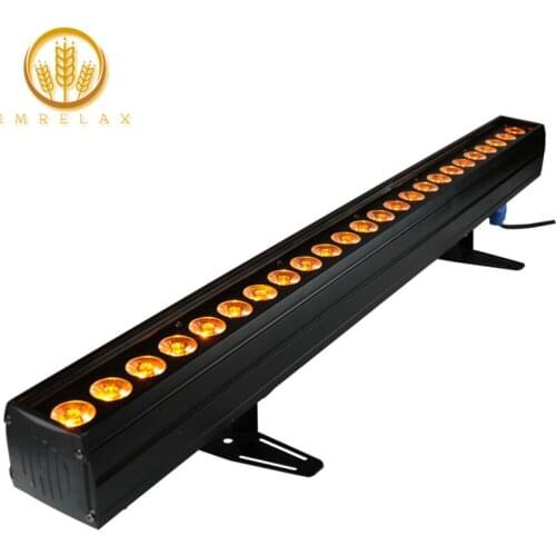 IMRELAX 18x12w RGBWA+UV 6in1 LED Bar Light Stage Effect 1 Meter Length DMX Washer DJ Party Disco Light