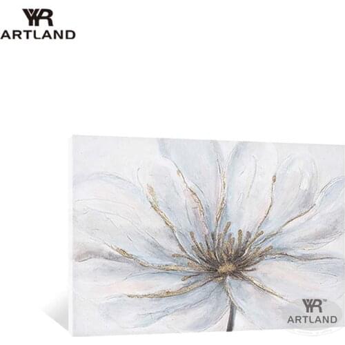 Handmade oil painting on canvas big flower picture for home wall decoration abstract acrylic poster for living room sofa bedroom