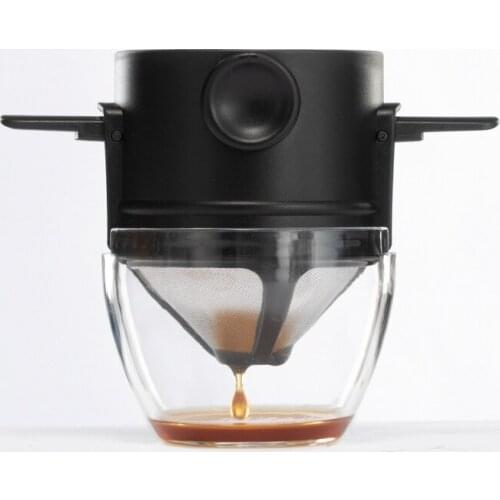 Nordic coffee filter hand-flushed cup delicate encryption funnel tool folding filter-free filter stand bubble