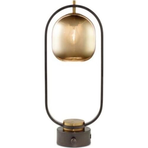 Contracted modern glass lamp of the head of a bed bedroom personality designer soft outfit example room decoration lamp