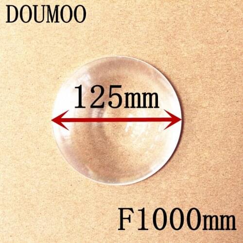 Circle 1pcs / lot Diameter 125 mm long Focal length 1000 mm Fresnel Lens acrylic fresnel lens