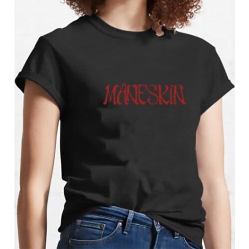 Maneskin T-shirts Women Casual Hip Hop Tops O neck TShirt Harajuku Kawaii Tshirts Goth Men t-shirt grunge Clothes y2k aesthetic