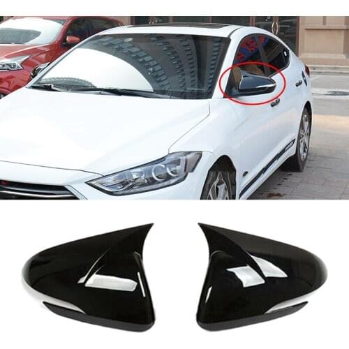 Car Style Rearview Mirrors Cover Trim for Hyundai Elantra 2017-2020 Exterior Parts Stickers