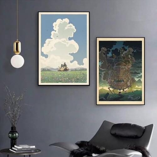 Wall Art Canvas Pictures Home Decoration My Neighbor Totoro Anime Nordic Style Poster HD Printed Modular Painting Living Room