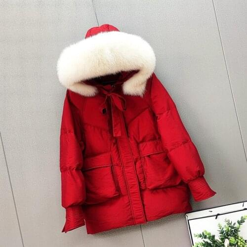 Season a clearance of 2020 the new fox fur coats han edition fashion leisure upset female in long thin coat