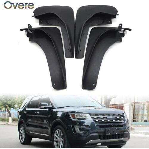 OVERE Car Front Rear Mudguards For Ford Explorer 2011 2012 2013 2014 2015 2016 2017 Car-styling Mudflaps Accessories 1Set Fender