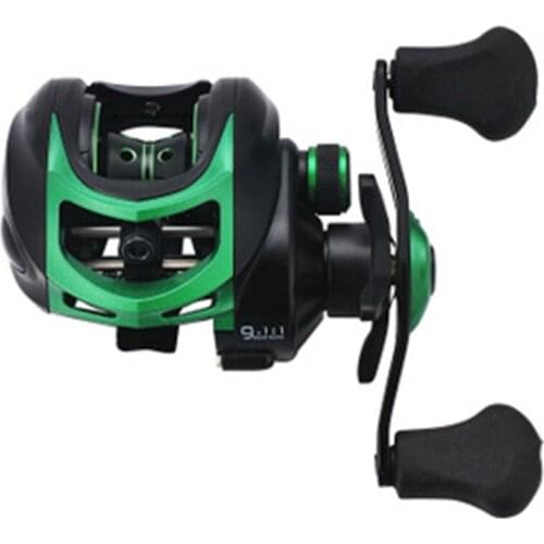 PHAT FISH Metal Line Cup Magnetic Brake 19+1 Bearings 9.1:1 Gear Ratio Low Profile Fishing Baitcasting Reel