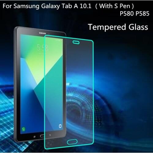 Premium 0.3mm 9H Tempered Glass Screen Protector For Samsung Galaxy Tab A 10.1 With S Pen P580 P585 Safety Protective Film