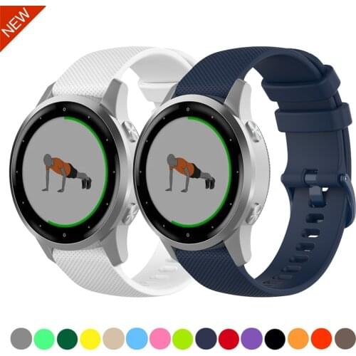 New Silicone strap for Samsung watch 3/Active 2/Huawei watch GT2/Amazfit GTR Men/women Replacement Wristband for 22mm 20mm strap