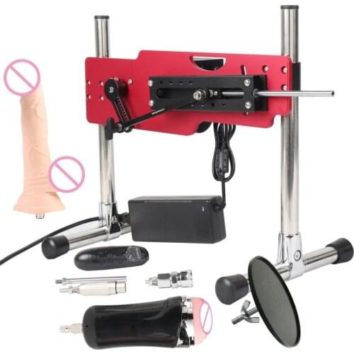 Fredorch red color Premium Sex Machine,120w Strong Motor Wireless Control Love Machine adult sex toys hand free vibrators