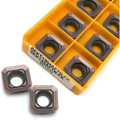 Milling inserts SEKT1204AFTN VP15TF lathe tools Carbide insert CNC Turning tool SEKT 1204 Turning insert Milling tool Hard Alloy