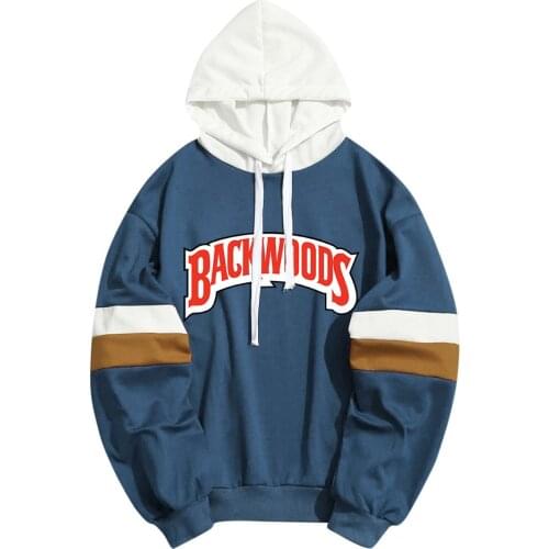 New Backwoods Letters Print Men Women Hoodies Hooded Sweatshirt Hoody Streetwear Patchwork Pullover Dropship Custom Clothing