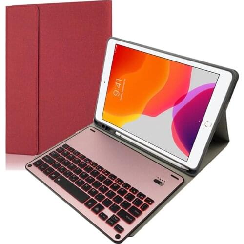 Slim design case For i-Pad 7th Gen 10.2 Inch 2019 Backlit Keyboard Leather Stand Case Smart Cover Detachable keyboard 1025