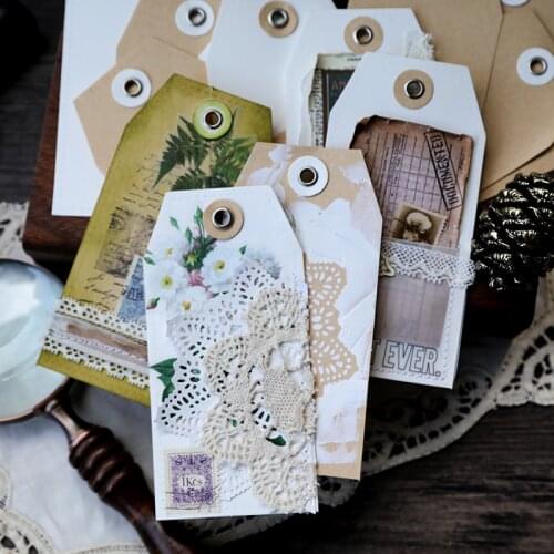 Vintage TAG TN Material DIY scrapbooking junk journal base collage decoration material