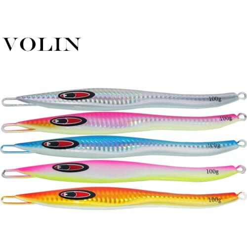 VOLIN NEW Metal Jigs 100g 150g 200g 250g 300g Sinking Hard Bait Speed Artificial Bait Deep Sea Fishing Lure Tackle
